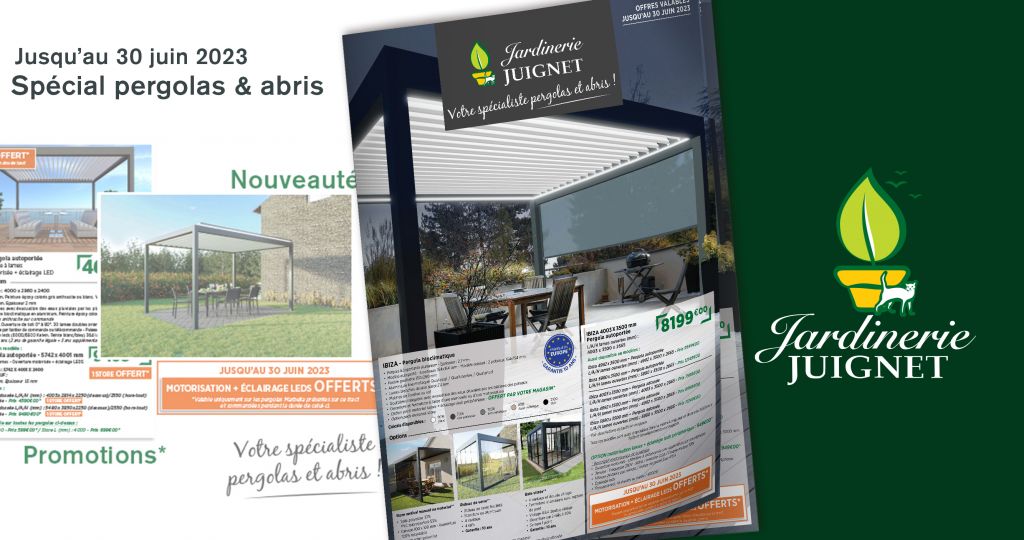 Offres Promotionnelles spéciales Pergolas et abris
